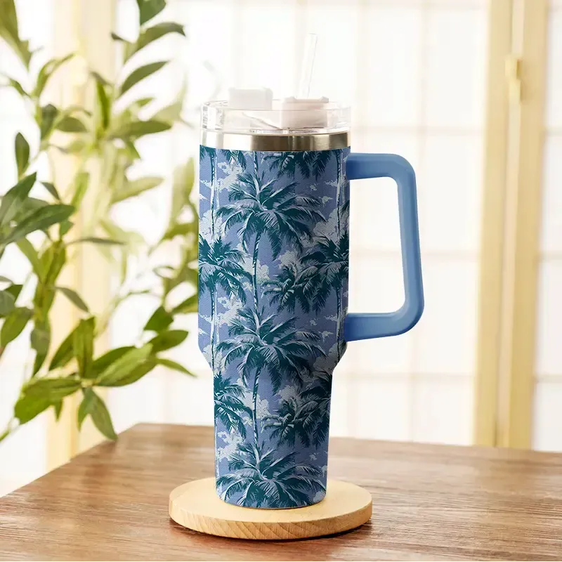 Kyoto-Lion Coconut Palm 40oz Tumbler