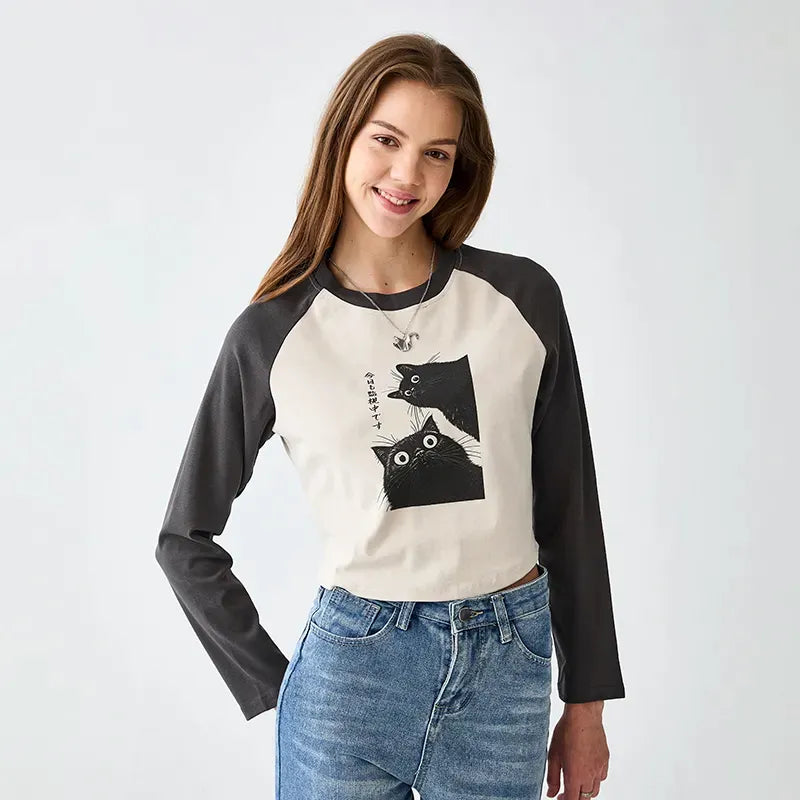 kyoto lion cat t-shirt for summer vacation