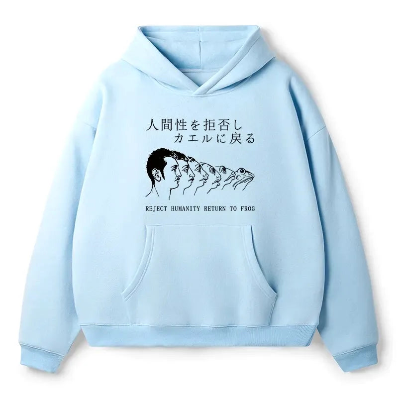 Kyoto-Lion Fleece Hoodie for Casual Vacation