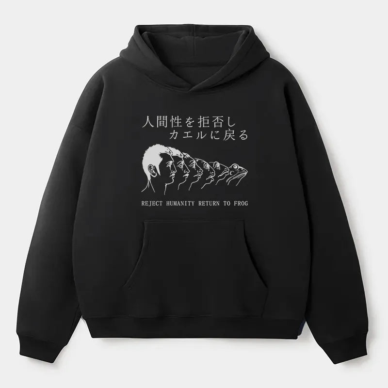 Ukiyo-e Frog Pullover for Street Style