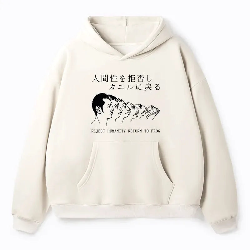Japanese Frog Hoodie for Daily Wear