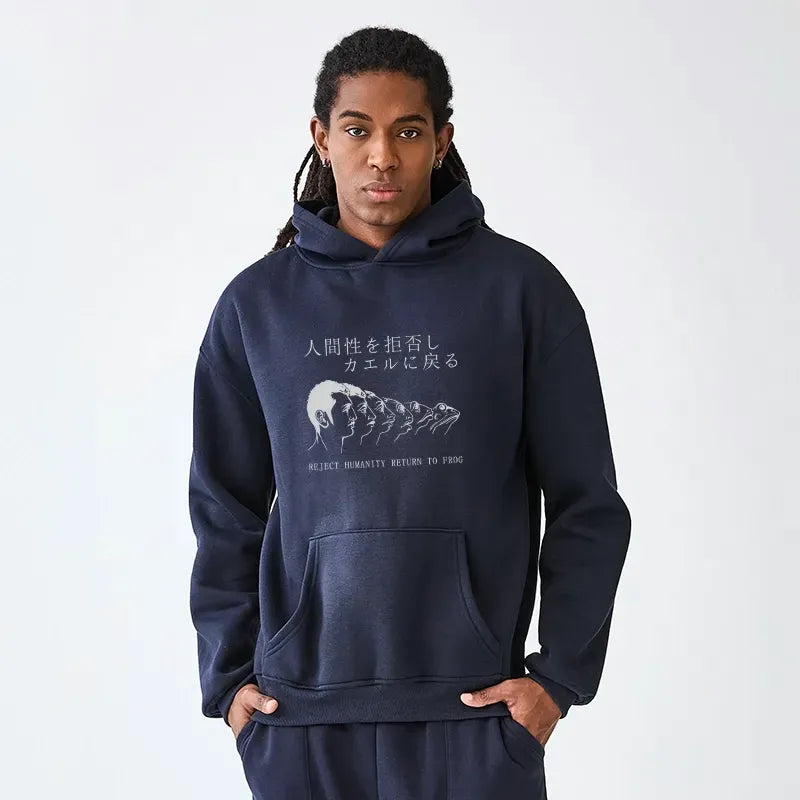 Japanese Frog Hoodie for Daily Wear