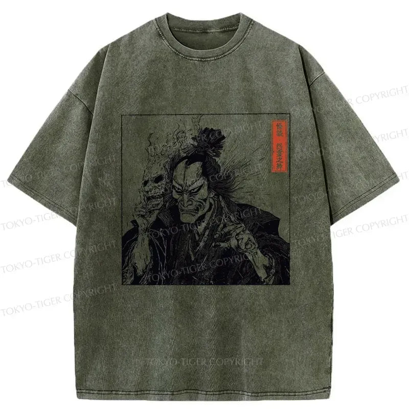 Japanese Samurai Demon Mask T-Shirt