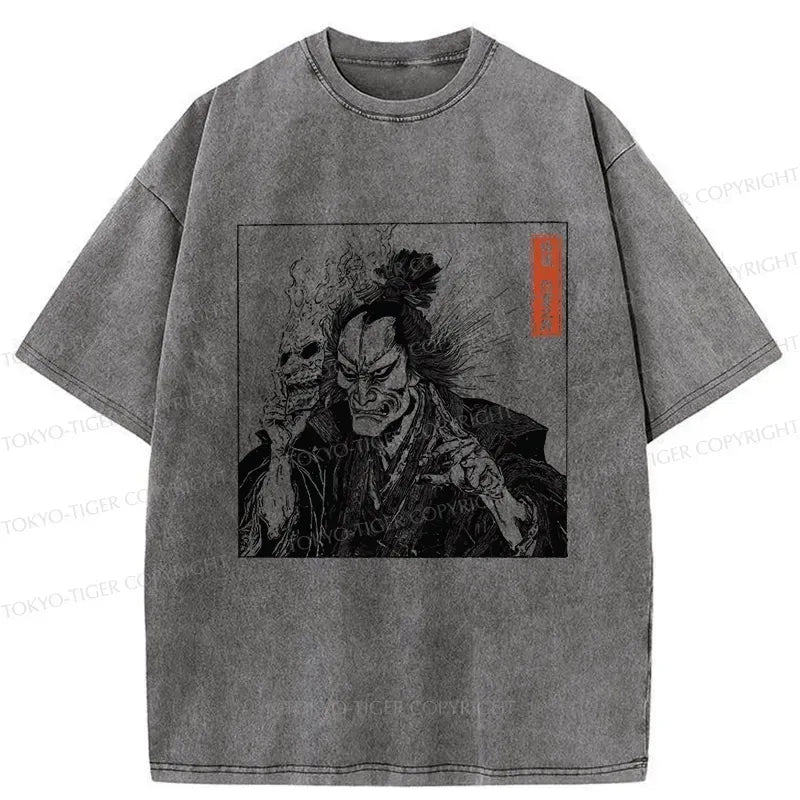 Japanese Samurai Demon Mask T-Shirt