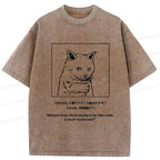 Japanese Kyoto Lion Washed T-Shirt for Everyday