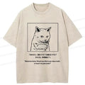 Japanese Kyoto Lion Washed T-Shirt for Everyday