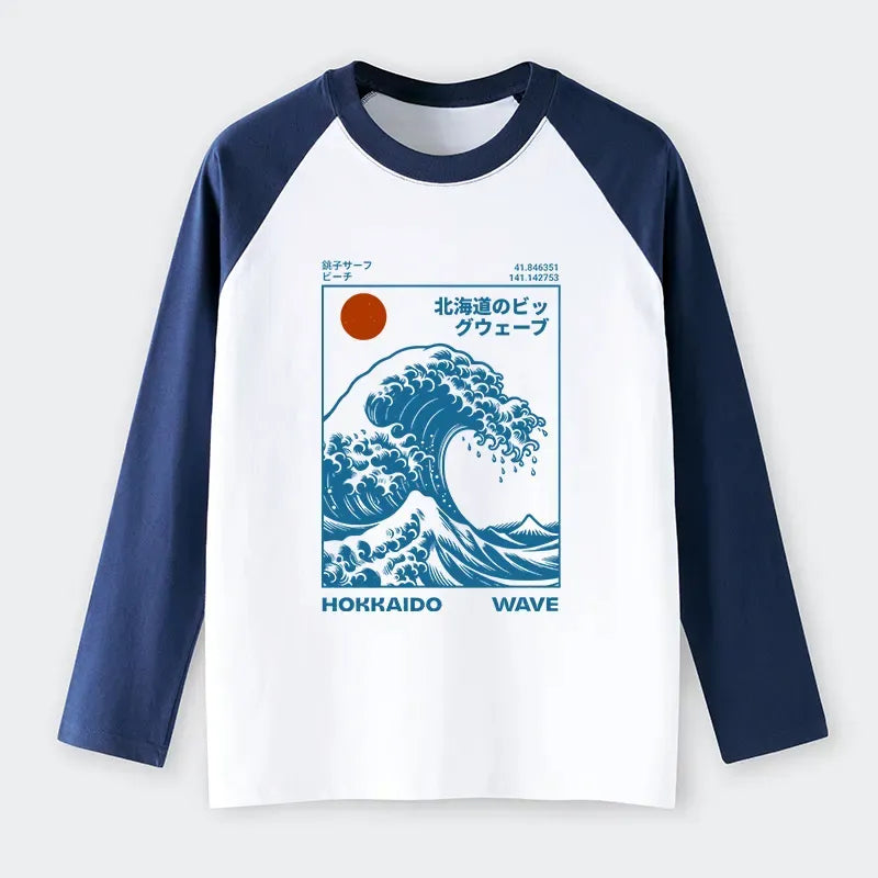 Hokkaido Wave Long Sleeve Unisex for Weekend