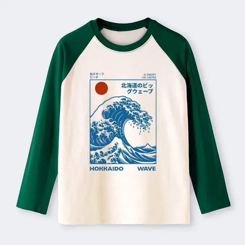 Hokkaido Wave Long Sleeve Unisex for Weekend