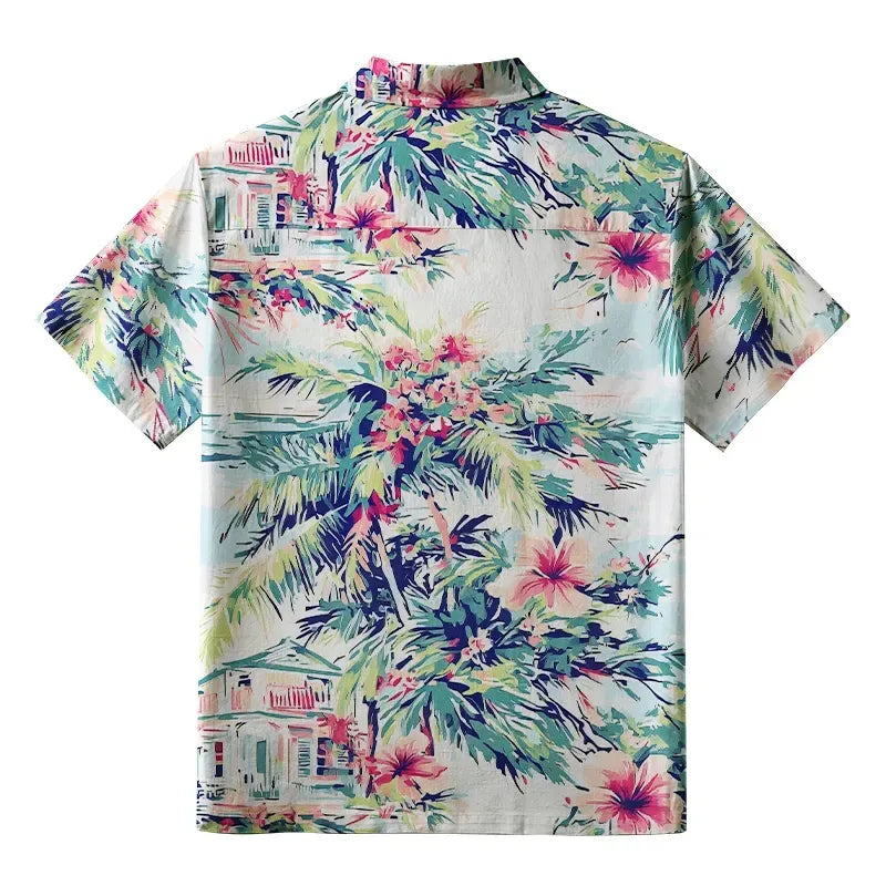 Kyoto-Lion Lakeside Retreat Aloha Japanese Hawaiian Shirt