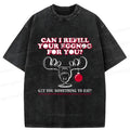 Kyoto-Lion Funny Christmas Jokes Washed T-Shirt