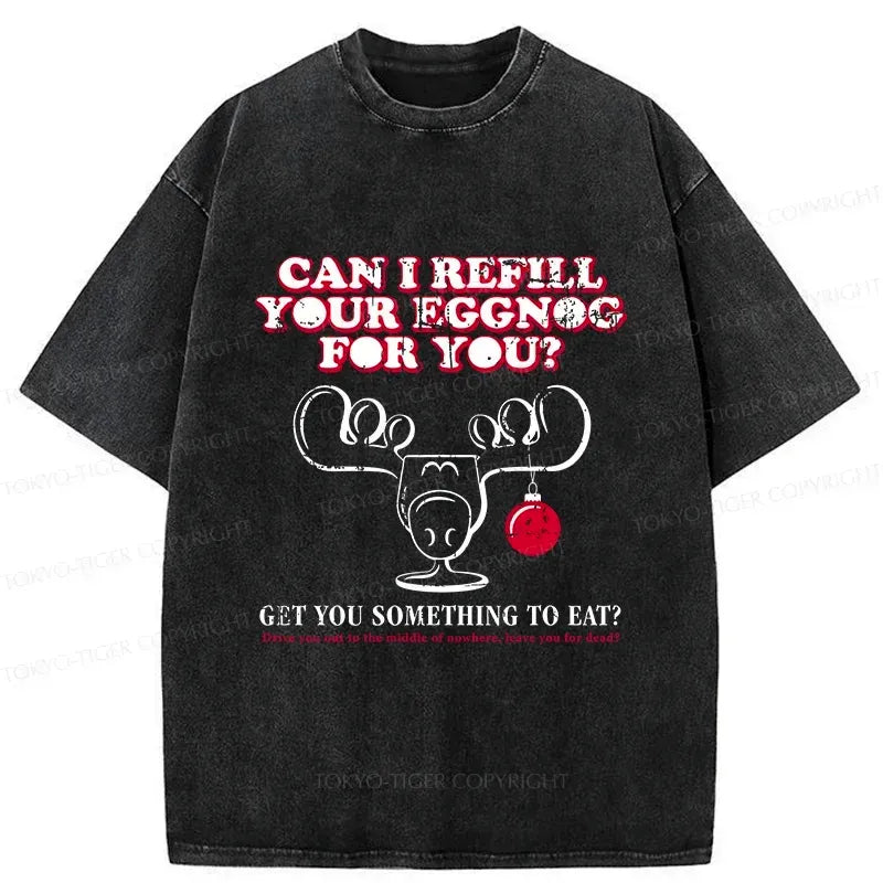 Kyoto-Lion Funny Christmas Jokes Washed T-Shirt