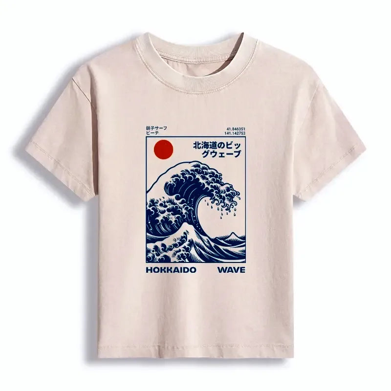 Japanese Ukiyo-e Art T-shirt for Daily Wear