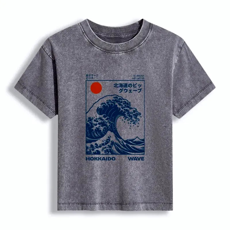 Japanese Ukiyo-e Art T-shirt for Daily Wear
