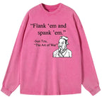 Funny Japanese Washed Long Sleeve T-Shirt