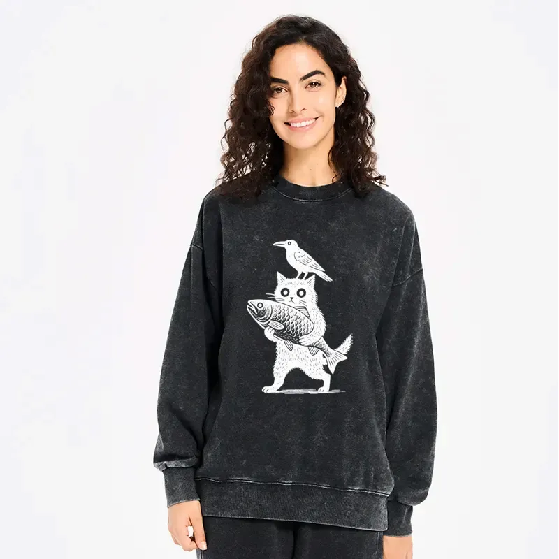 Japanese Animals Sweatshirt at Special Offer