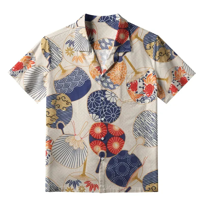 Japanese Ukiyo-e Aloha Shirt for Vacation
