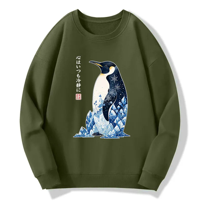 Kyoto-Lion Keep Calm Penguin Classic Sweatshirt