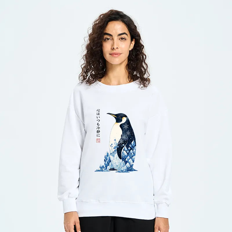 Kyoto-Lion Keep Calm Penguin Classic Sweatshirt