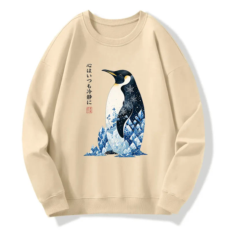Kyoto-Lion Keep Calm Penguin Classic Sweatshirt