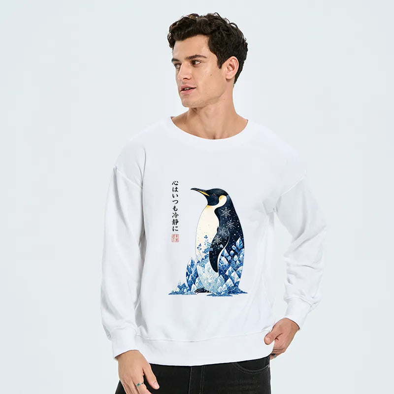 Kyoto-Lion Keep Calm Penguin Classic Sweatshirt