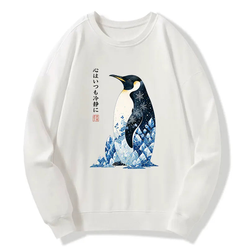 Kyoto-Lion Keep Calm Penguin Classic Sweatshirt