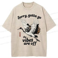 Kyoto-Lion Raccoon Lying On The Red-Crowned Crane Washed T-Shirt