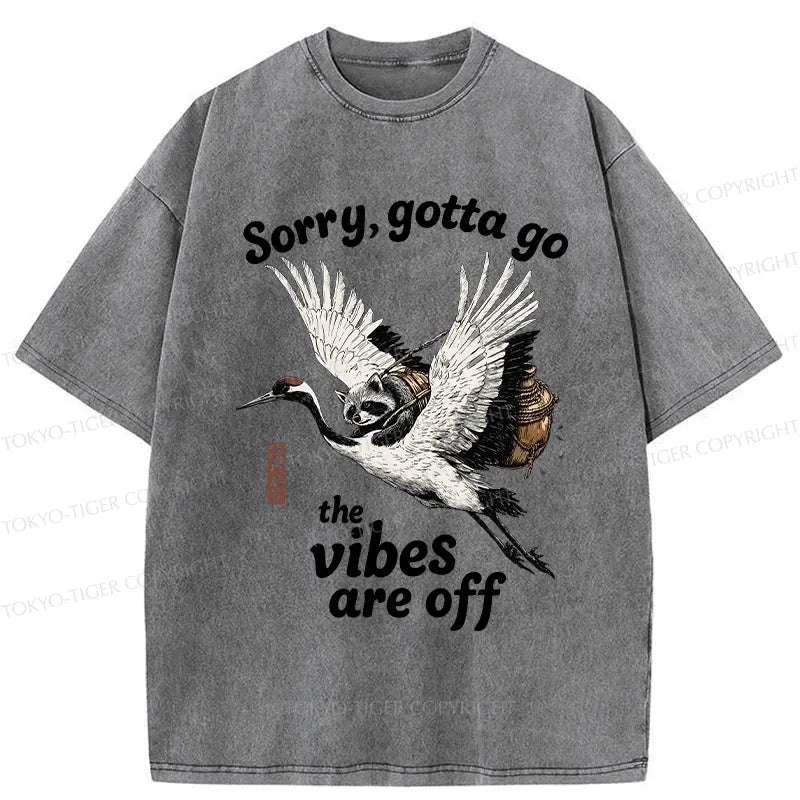 Washed Ukiyo-e T-Shirt for Summer