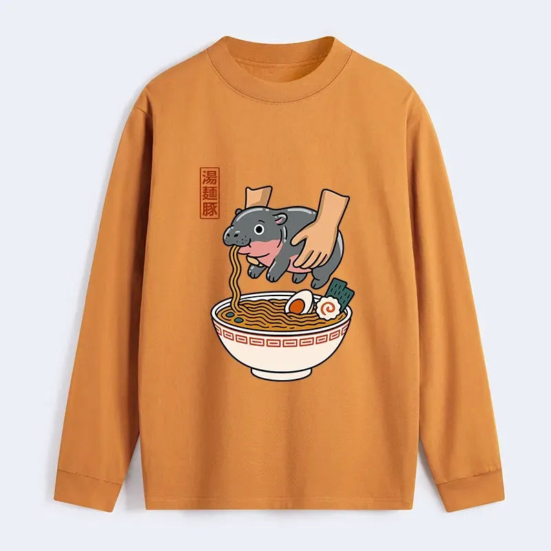 Kyoto-Lion Noodles Got Me Classic Long Sleeve T-Shirt