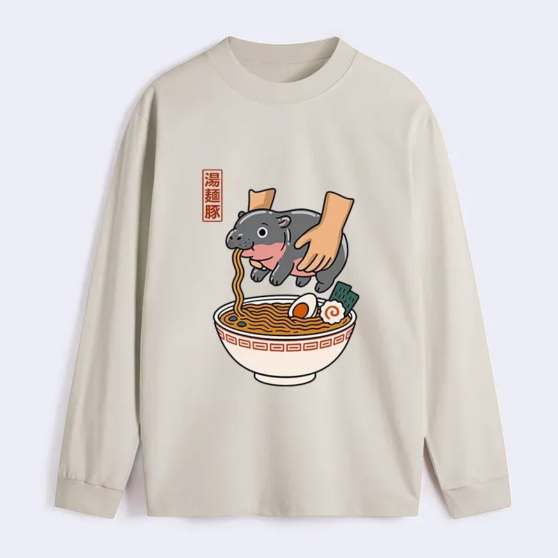 Kyoto-Lion Noodles Got Me Classic Long Sleeve T-Shirt