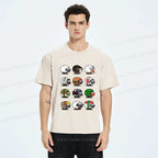 Washed Japanese T-Shirt for Daily Wear