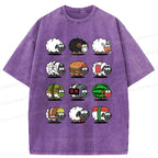 Washed Japanese T-Shirt for Daily Wear