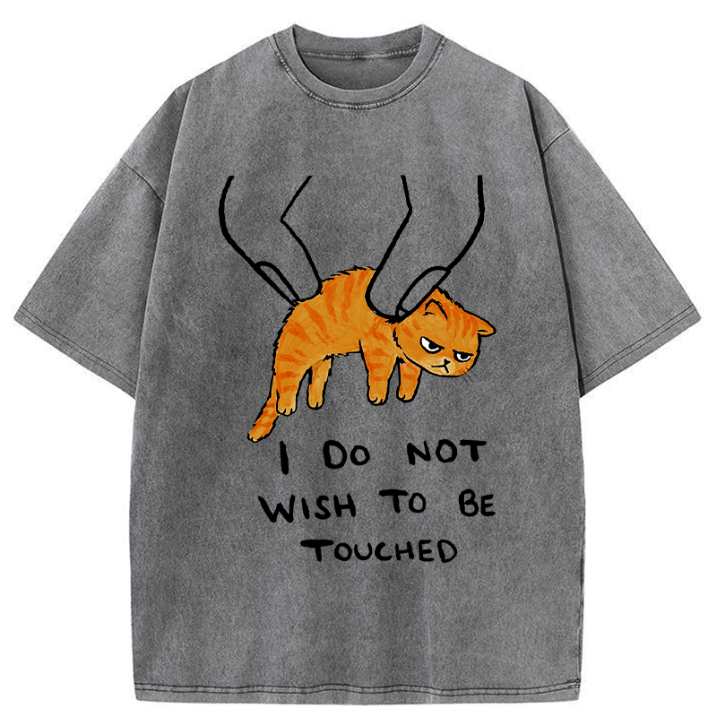 Kyoto-Lion No Touchy Cat Washed T-Shirt
