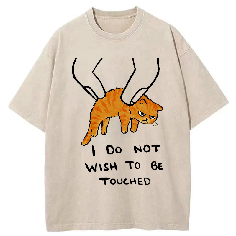 Kyoto-Lion No Touchy Cat Washed T-Shirt