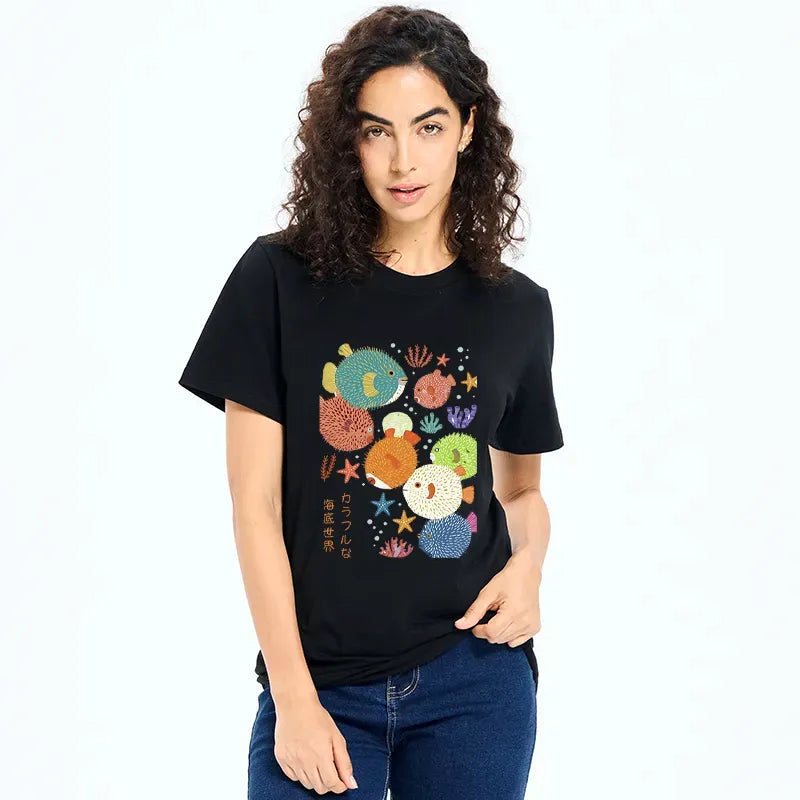 Japanese Kanji Fish T-Shirt