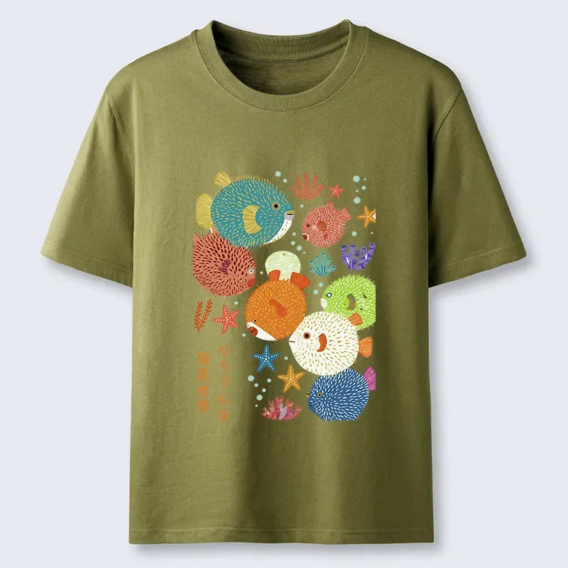 Japanese Kanji Fish T-Shirt