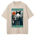 Kyoto-Lion The Zen Barista Cat Washed T-Shirt