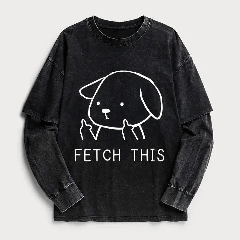 Double layer unisex tee for streetwear