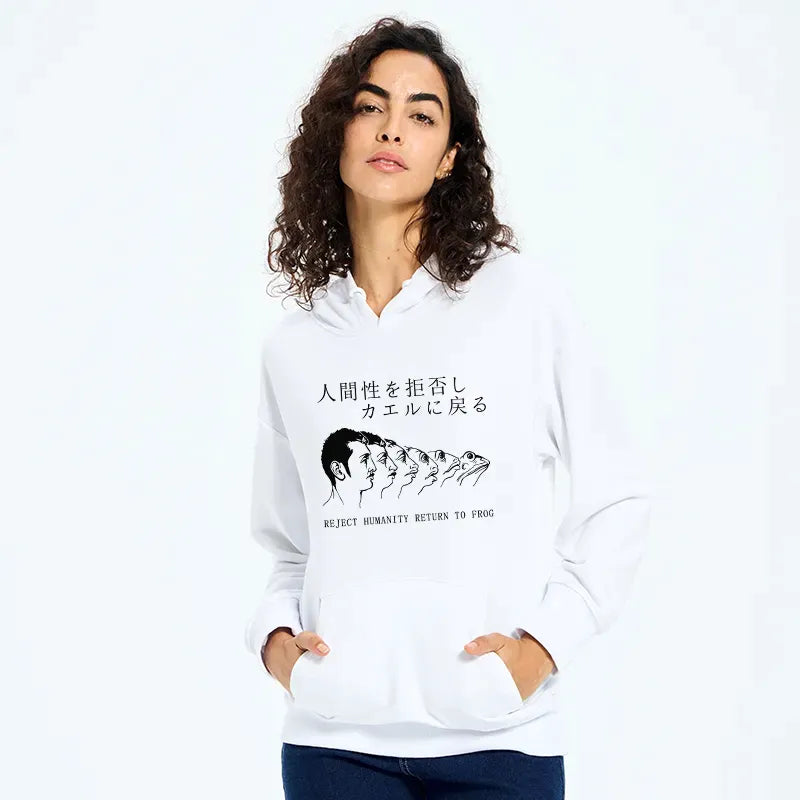 Classic Japanese Frog Hoodie for Daily Wear