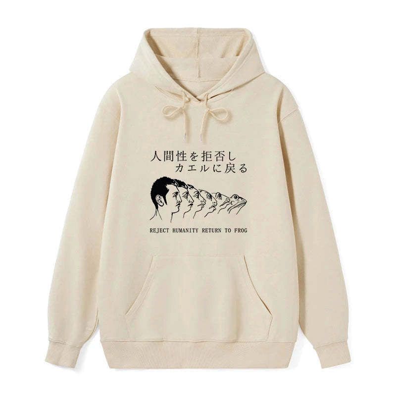 Classic Japanese Frog Hoodie for Daily Wear