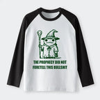 Kyoto-Lion Funny Meme Wizard Frog Weird Prophecy Raglan Long Sleeve T-shirt