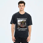 Kyoto-Lion Cat Suffering From Nuclear Radiation Washed T-Shirt