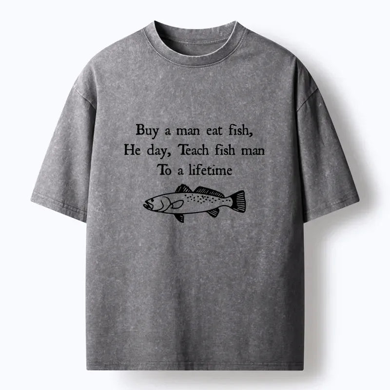 Washed unisex tee for daily wear