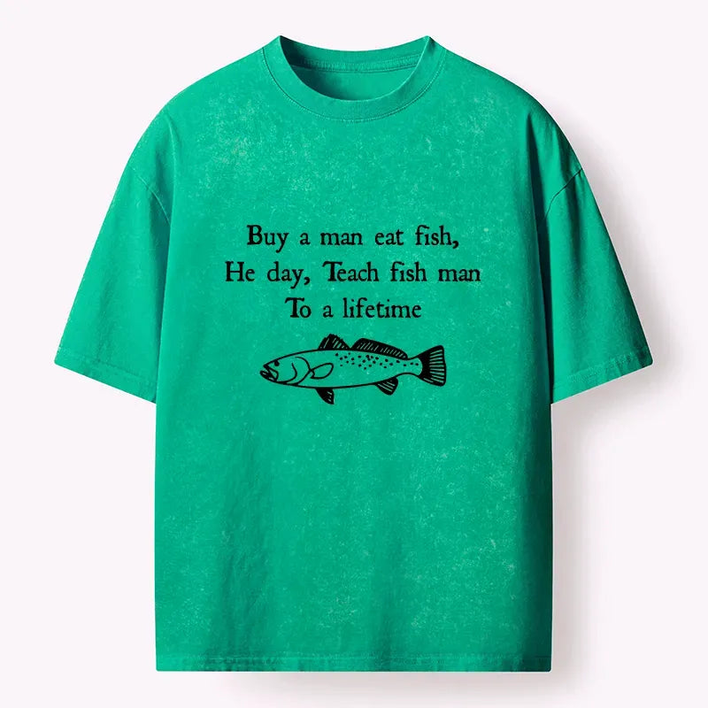 Washed unisex tee for daily wear