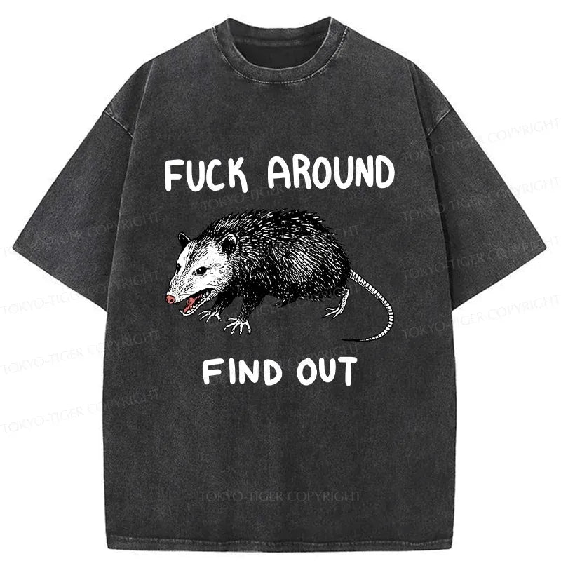 Kyoto-Lion Vicious Possum Washed T-Shirt