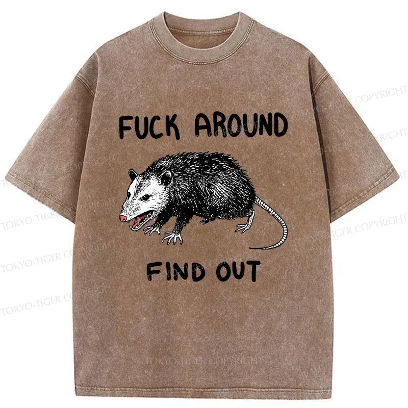 Kyoto-Lion Vicious Possum Washed T-Shirt