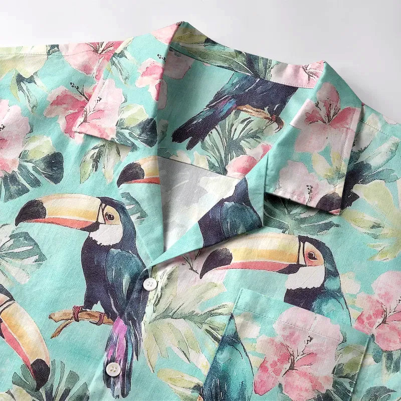 Unisex Aloha Shirt with Japanese Art