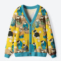 Japanese cat kimono ugly sweater
