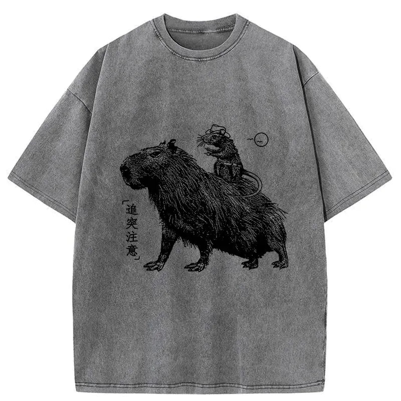 Funny Capybara T-Shirt Gift Idea for Her