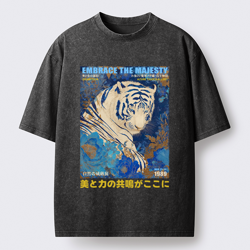 Kyoto-Lion The Regal Tiger Washed T-Shirt
