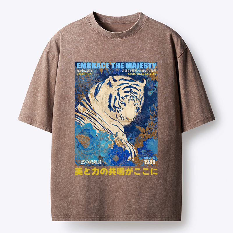 Kyoto-Lion The Regal Tiger Washed T-Shirt